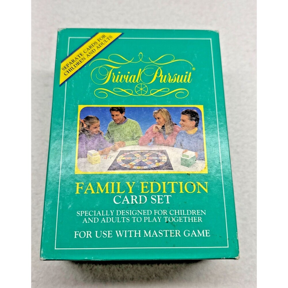 Parker Brothers Trivial Pursuit Family Edition Card Set 1988 Vintage 6047